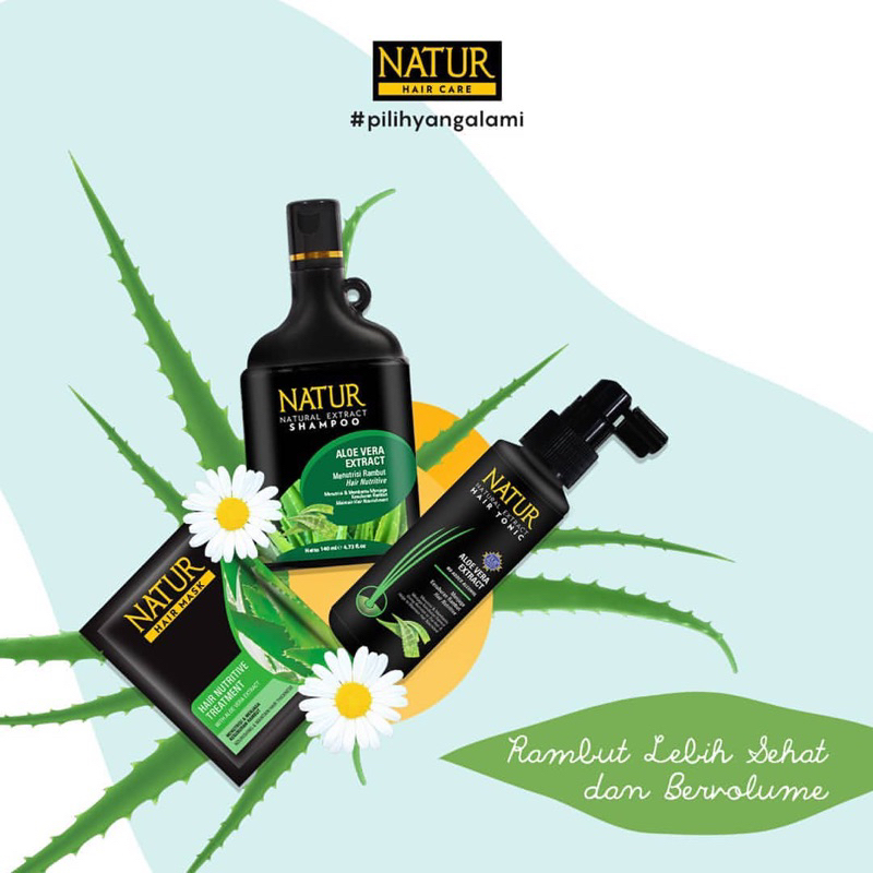 NATUR Hair Tonic Aloe Vera 90 ml - Hairtonik Menebalkan rambut