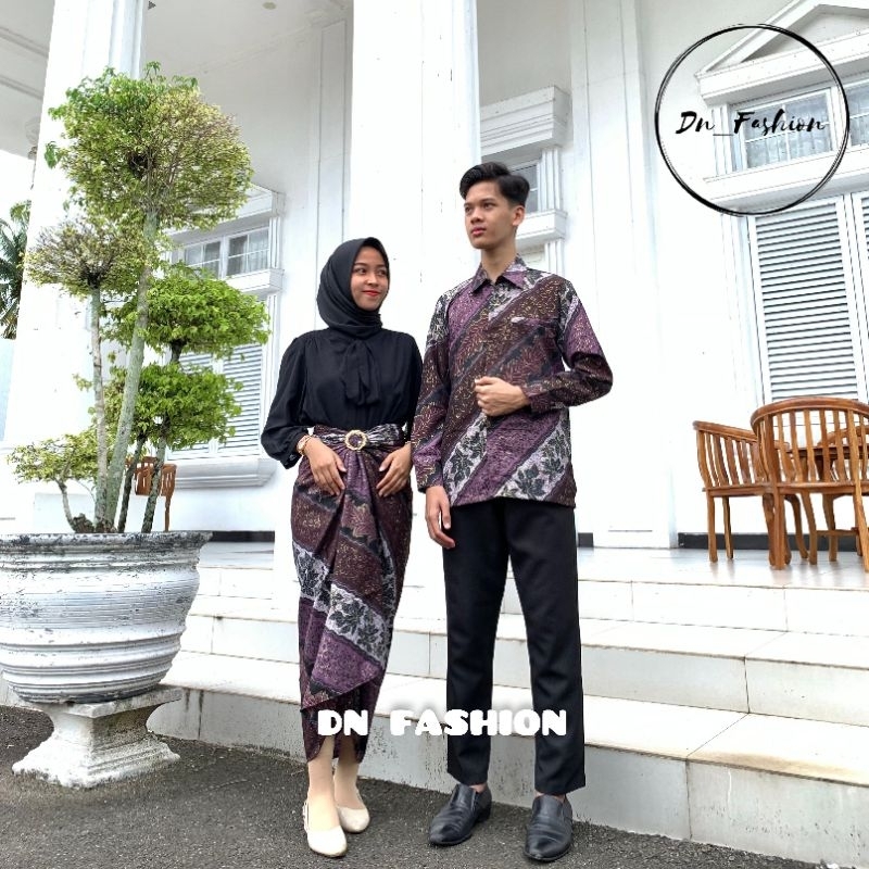 MOTIF CM LILAC/KEMEJA BATIK/KEMEJA BATIK COUPLE/KEMEJA BATIK ANAK/ROK LILIT BATIK/ROK PLISKET BATIK/ALLSIZE