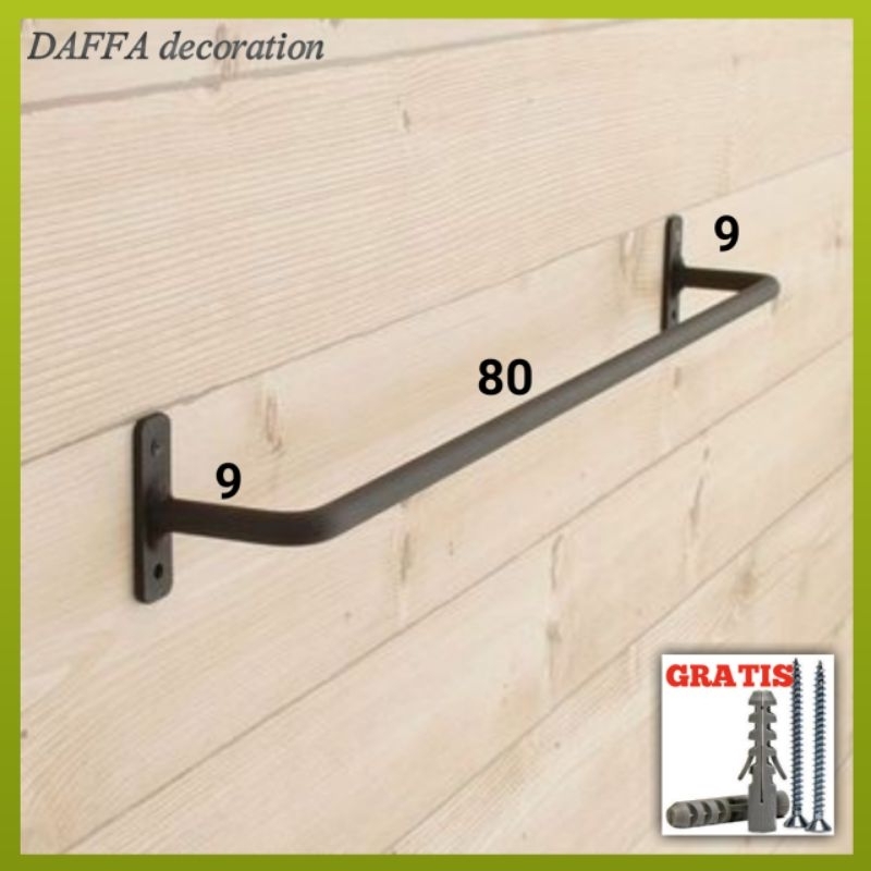 Gantungan Baju Besi Tempel Dinding