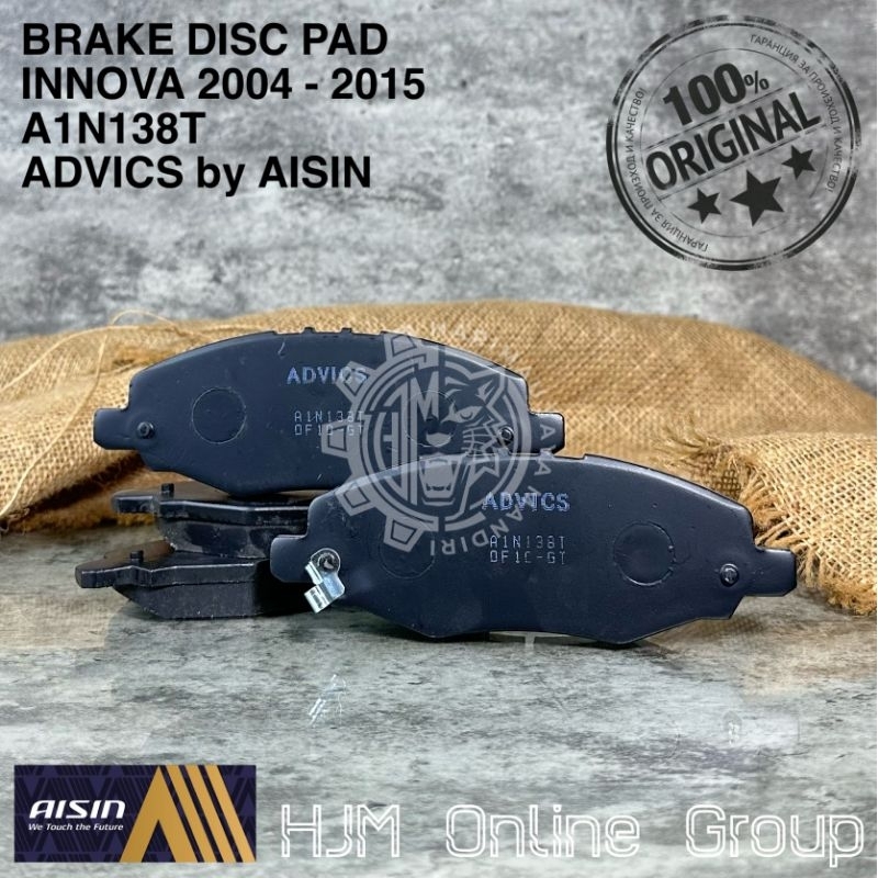 BRAKE DISC PAD - KAMPAS REM DEPAN INNOVA ADVICS by AISIN A1N138T