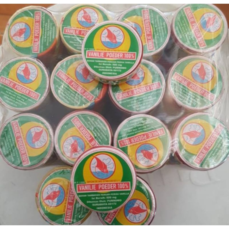 

Vanili Powder (bubuk) Cap Kapal Layar 50g (1 slop 6pcs)