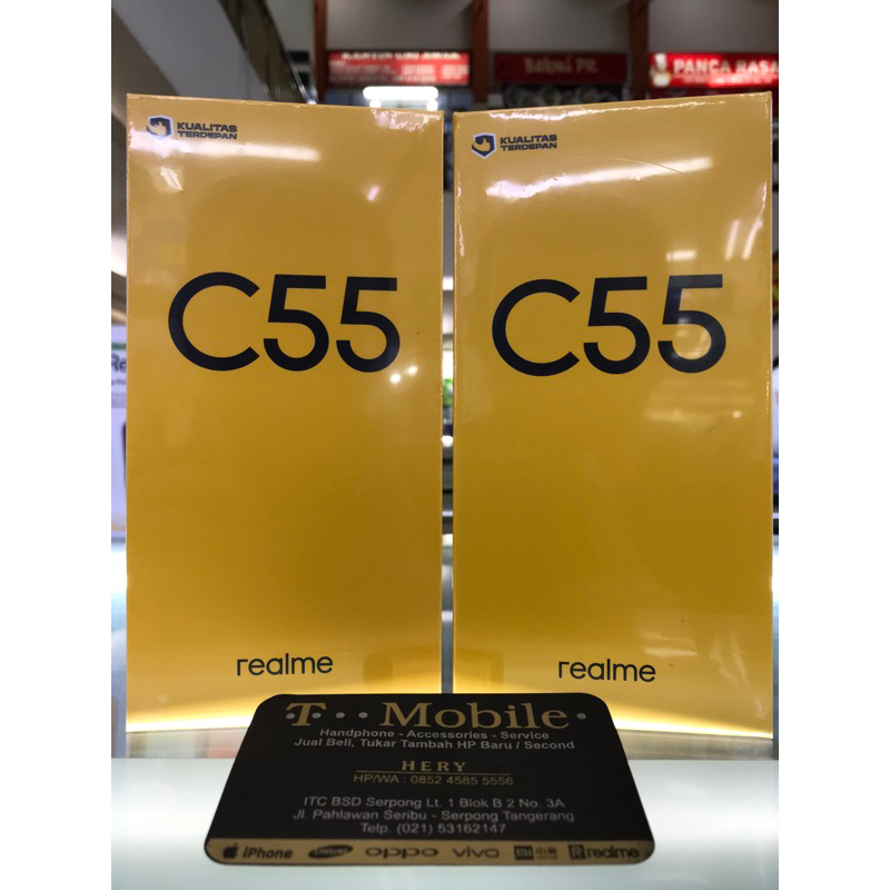 REALME C55 RAM 8GB 256GB - SUNSHOWER - HELIO G88 - NFC - 90Hz - 64MP - 33W SuperVOOC - 5000mAh