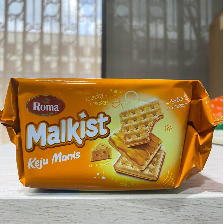 

ROMA Crackers Malkist Keju Manis Pack 90gr