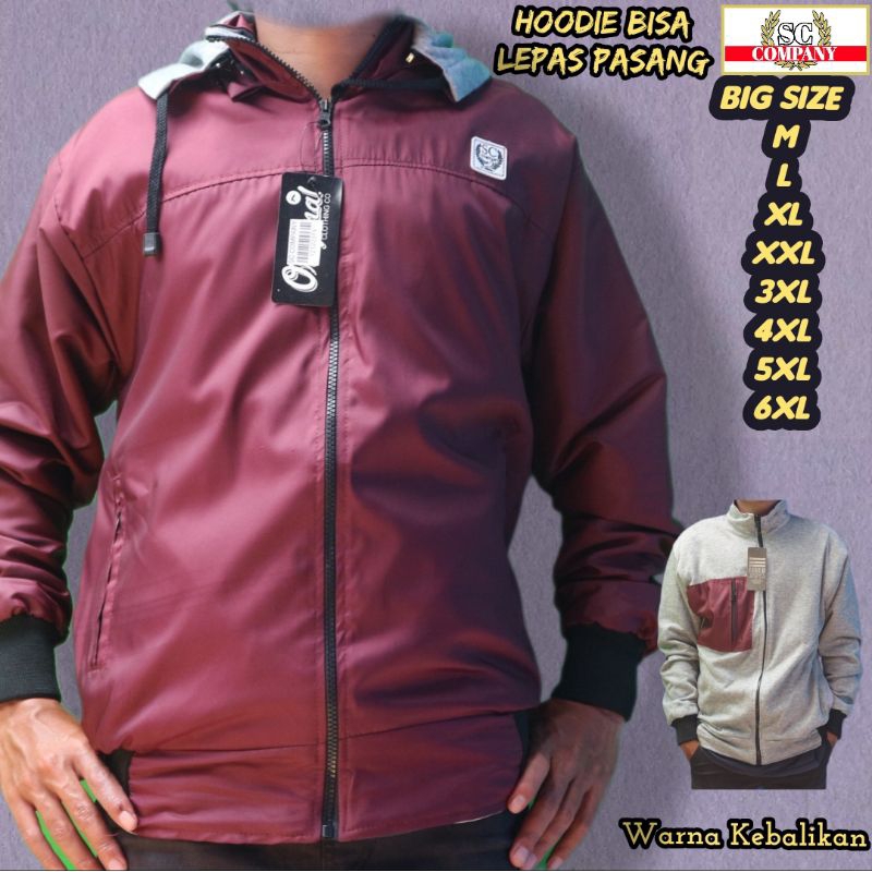 BEST SELLER JAKET BOLAK BALIK JUMBO JAKET JUMBO JAKET GENDUT JAKET BESAR PRIA WANITA TERBARU 2023 M 
