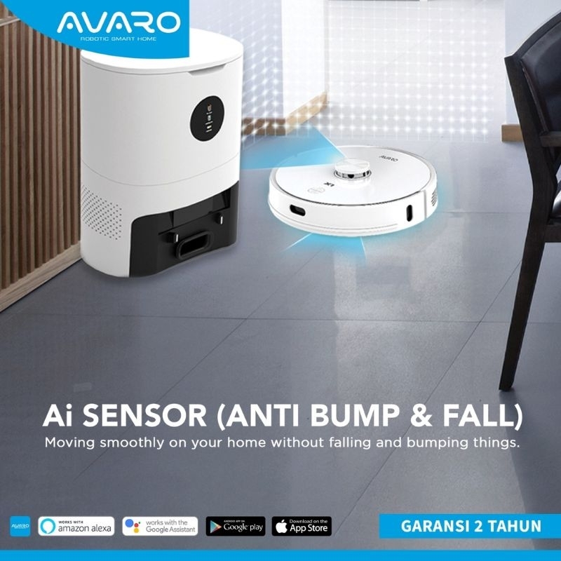 AVARO X1 Robot Vacuum Cleaner Portable Vacum Cleaner Rumah Vaccum Cleaner 3 in 1 Mode