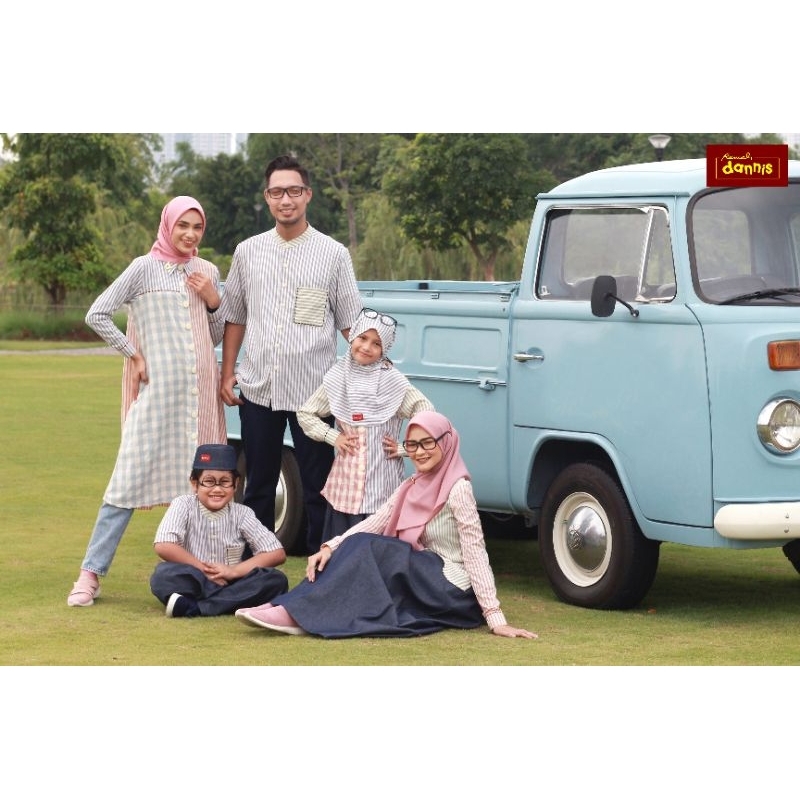 Sale dannis 30% / Sarimbit happy family dewasa / abaya / setelan rok / koko dewasa / katun / dannis 
