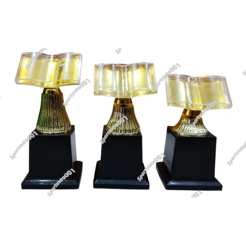 Piala Murah / Trophy Model Buku / Al Quran Tapak Plastik Per Set(3bh)