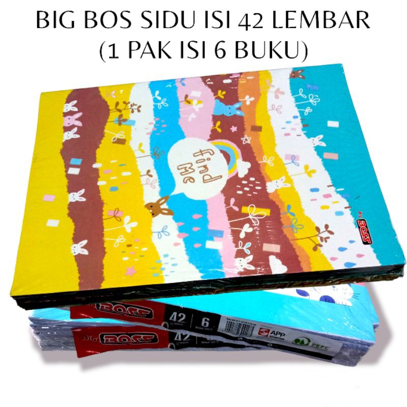 

BUKU TULIS BIG BOS SIDU ISI 42 LEMBAR/1 PAK ISI 6 BUKU