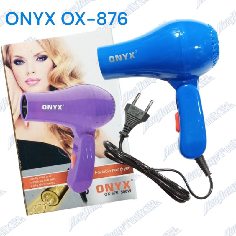 Hair Dryer Lipat Mini ONYX - 876 500 Watt / Pengering Rambut