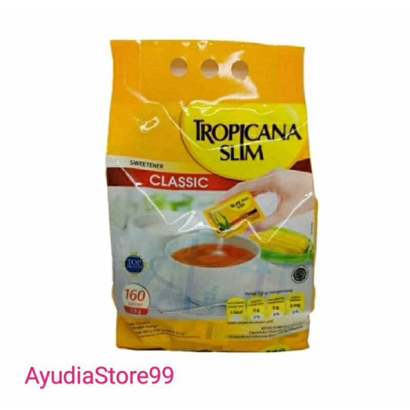 Tropicana Slim Classic 160 Sachet -Tropicana Slim Sweetener Classic 160 Sachet