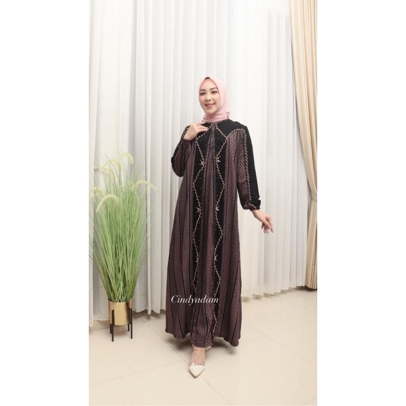 Gamis Abaya Jetblack Tricotin Original Butik