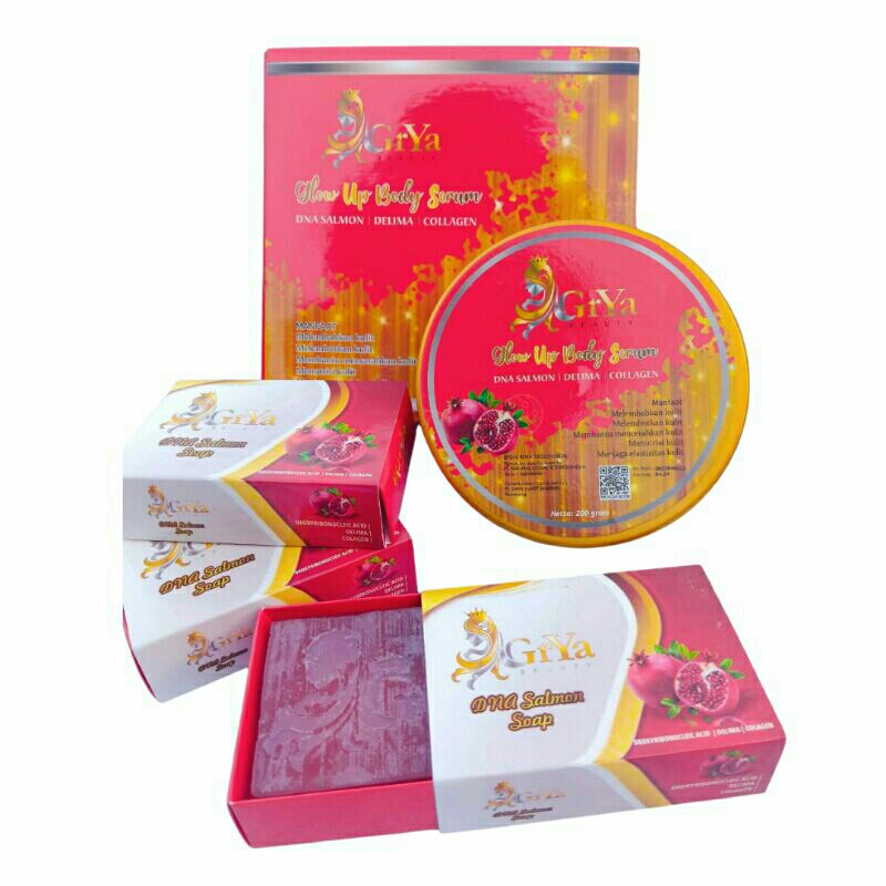 GrYa Beauty Soap SalmonDNA Sabun Pemutih Kulit Wajah dan Badan BPOM Halal