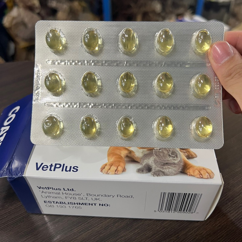 COATEX Efa Capsule Vetplus / Vitamin Kulit dan Bulu untuk Anjing dan Kucing (Harga persatuan)