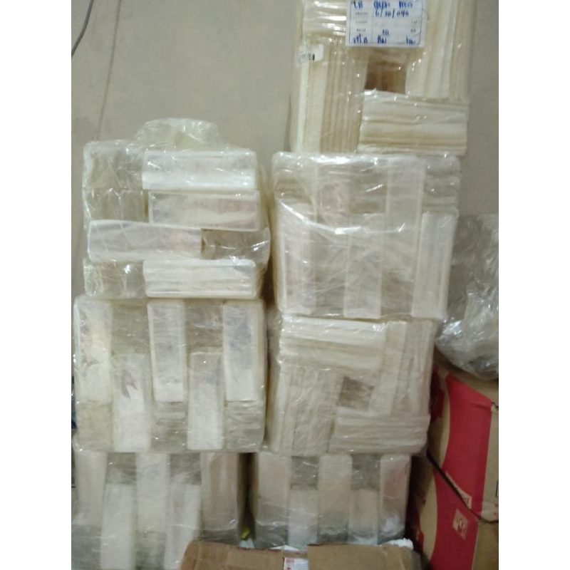 plastik opp kaca double press tanpa perekat 100gr +-110 lembar