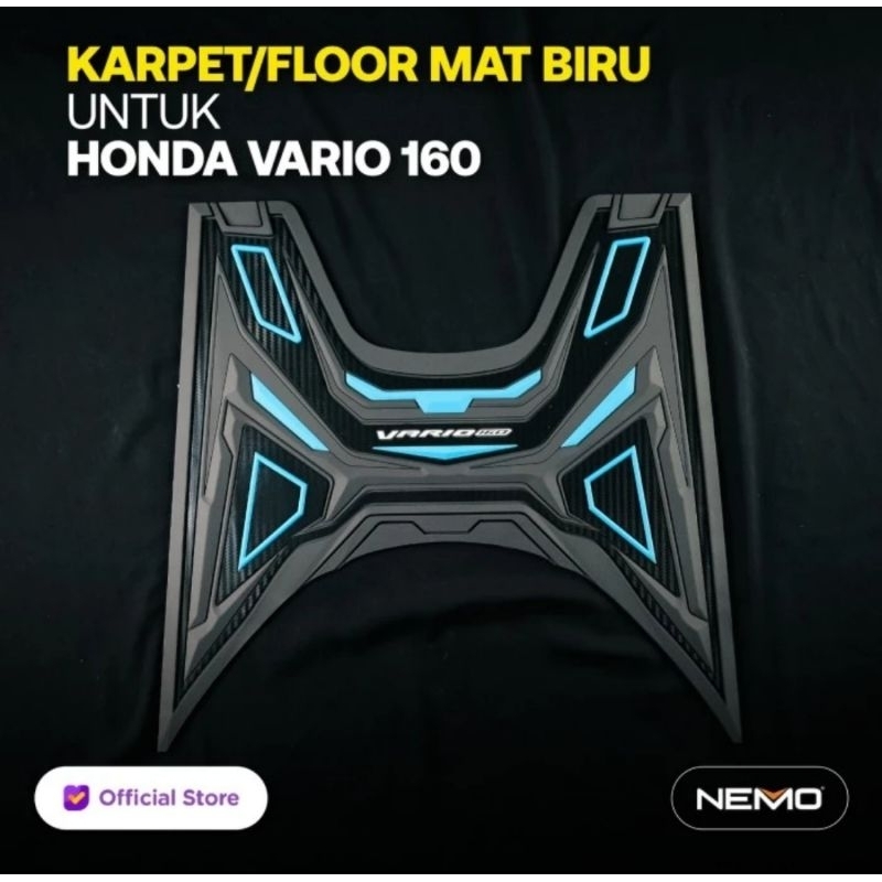 KARPET PIJAKAN KAKI VARIO 160 NEW NEMO ORIGINAL KARET TEBAL PREMIUM