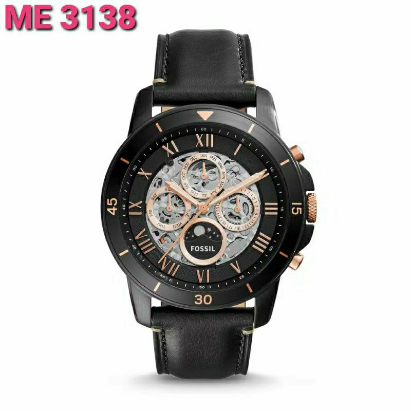 Jam Tangan Fssl Pria ME3138 Strap Leather Automatic Original Bm