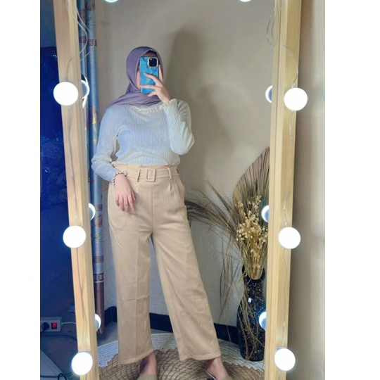 Celana bahan hi fashion