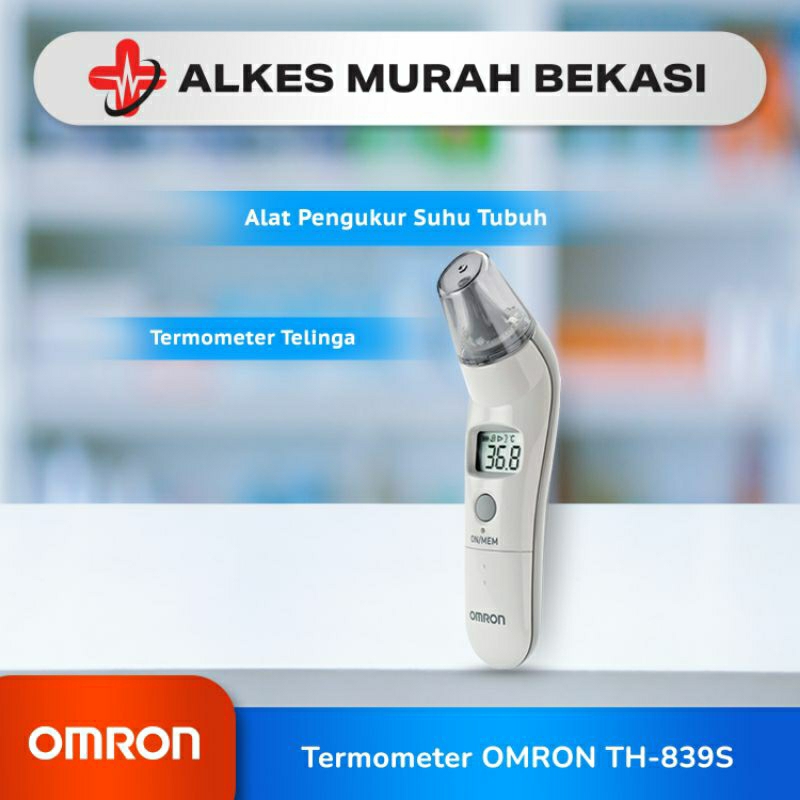 Omron Ear Thermometer TH839S / Thermometer Telinga / Thermometer Omron / Omron