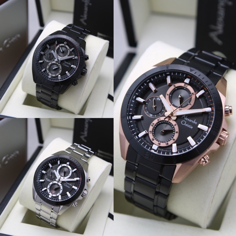 Alexandre Christie Ac6581 Jam tangan pria Ac 6581