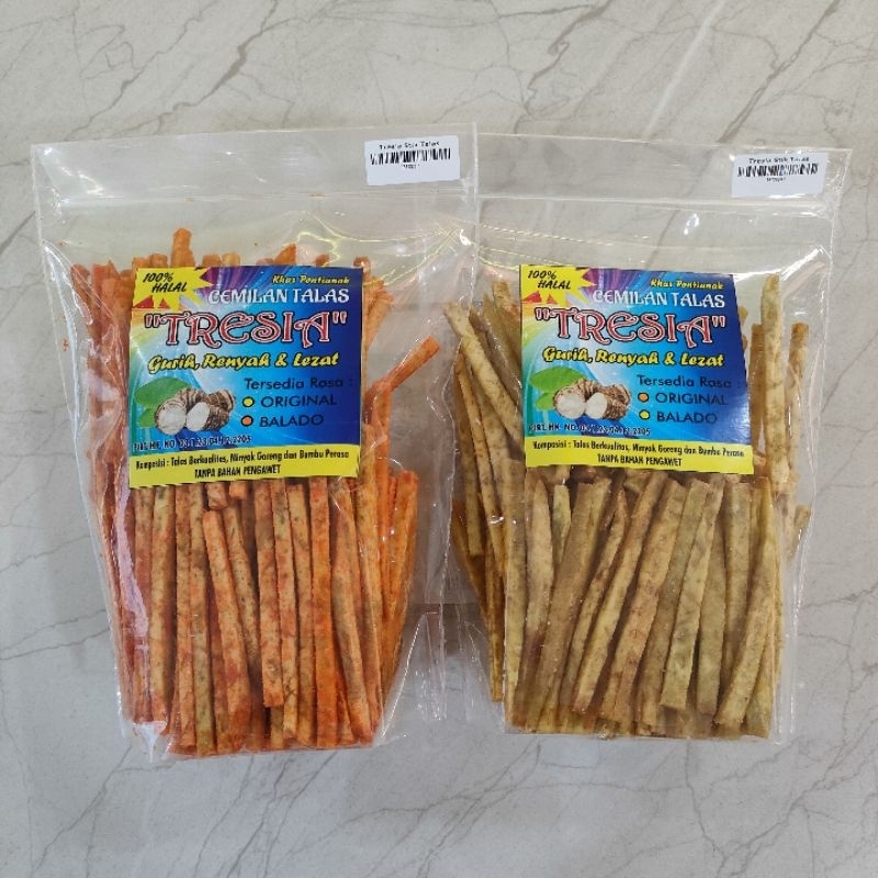 

Tresia Stik Talas Snack Cemilan Khas Pontianak