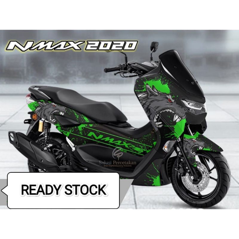Decal nmax full body sticker striping fullbody motif wolf serigala untuk yamaha new nmax 155