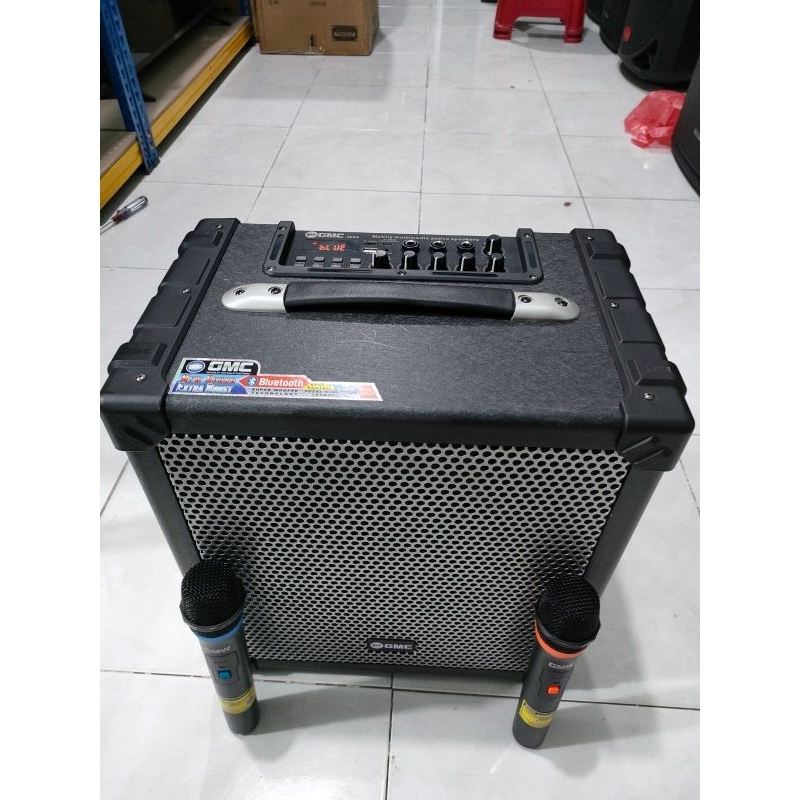 Speaker Portabel GMC 888S Karaoke Bluetooth 2Mic