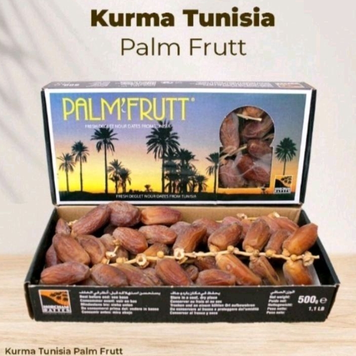 Kurma Palm Frutt - Kurma Tunis Sultan 500 gram - Kurma Tunis Tangkai Palm Fruit
