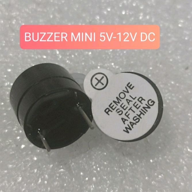 BUZZER MINI 5V-12V DC SPEAKER AKTIVE BUZZER KECIL 2 PIN 5V 12V