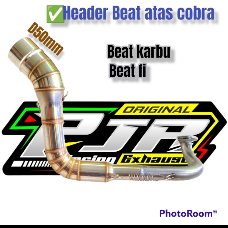 Header/Leher Beat karbu &amp; Beat fi atas roadrace d50mm