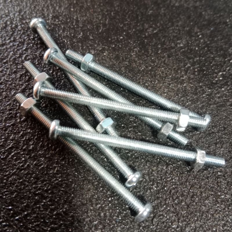 Baut mur 3mm panjang 4.5cm Baut untuk kipas power amplifier dll