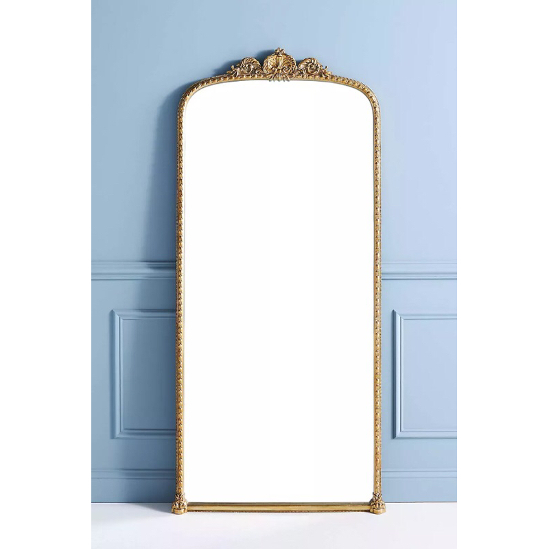 standing mirror full body 100x200 mahogani wood