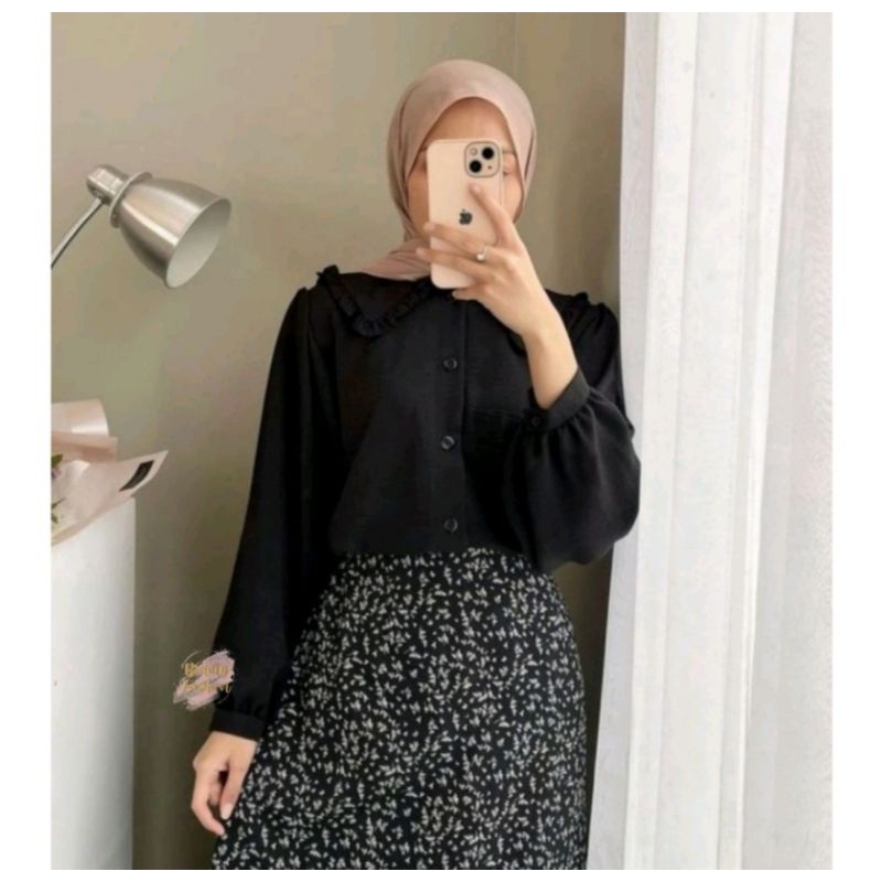 Alice kemeja terlaris baju kemeja lebaran ukuran jumbo  LD 110 120