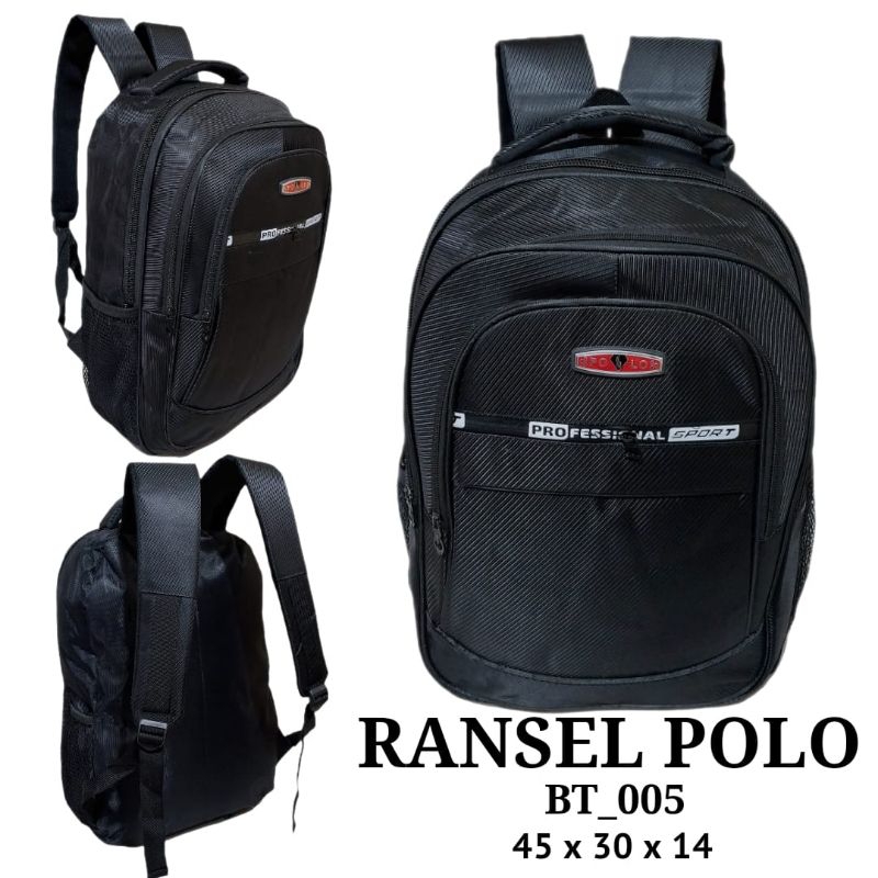 RANSEL POLO 18INC/RANSEL KERJA/RANSEL SEKOLAH/RANSEL LEPTOP/RANSEL KEKINIAN/RANSEL MURAH