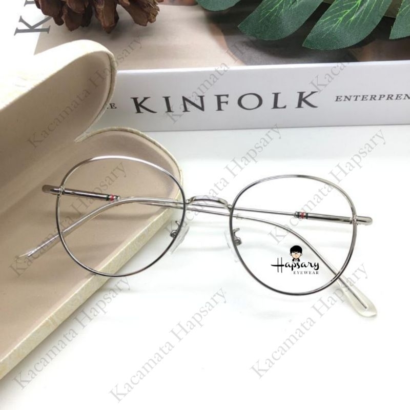 Frame Kacamata Minus Antiradiasi Wanita Bulat F6234 Terbaru | Anti UV Photocromic &amp; Bluecromic