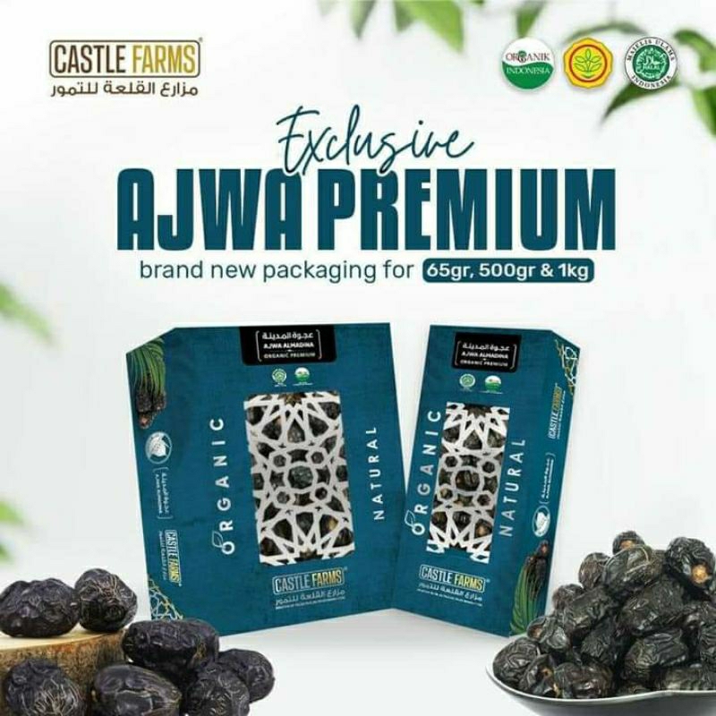 

Ajwa Organik Castlefarm | Ajwa Premium 1kg dan 500gr | Ajwa AlAhli 1kg dan 500gr