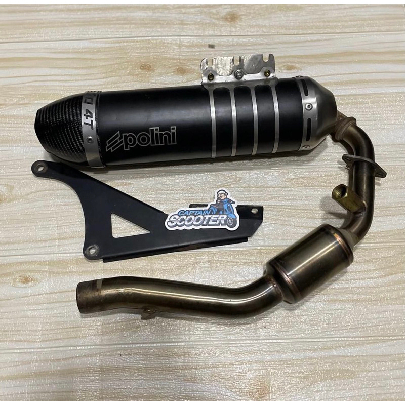 Exhaust Knalpot Polini Evo 4T Vespa Sprint Primavera LX S 3v Iget Second