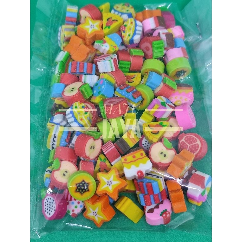 Penghapus Mini Eraser Isi 100 Pcs