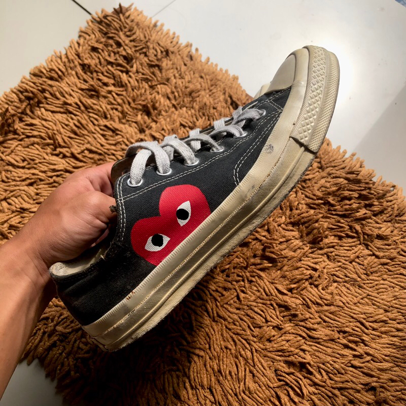 converse 70s bw x cdg comme des garcons size 41.5 second 100% original