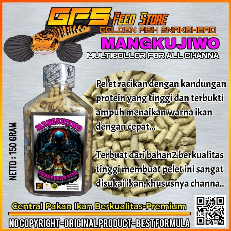 Pelet Mangkujiwo 150gr Pakan Channa Multicollor