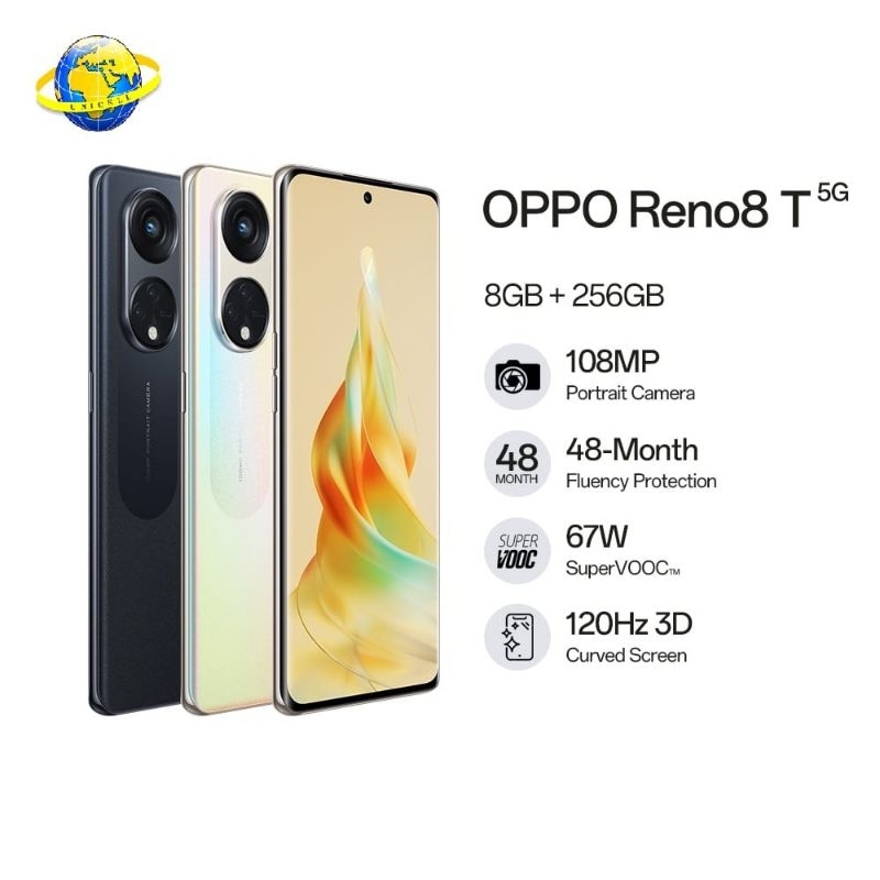 Oppo Reno 8T 5G 2023 RAM 8GB+8GB/128GB & RAM 8GB+8GB/256GB