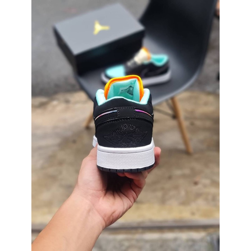 Sepatu Nk Air Jordan 1 Low Pria Neon Paris Kualitas Premium