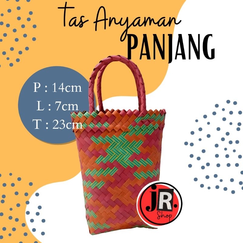 TASANYAMANJR.SHOP - TAS ANYAMAN PANJANG/ Tas Anyaman Sovenir/ Tas Anyaman Botol/ Tas Hampers/ Tas anyaman plastik serbaguna kuat awet dan tahan lama