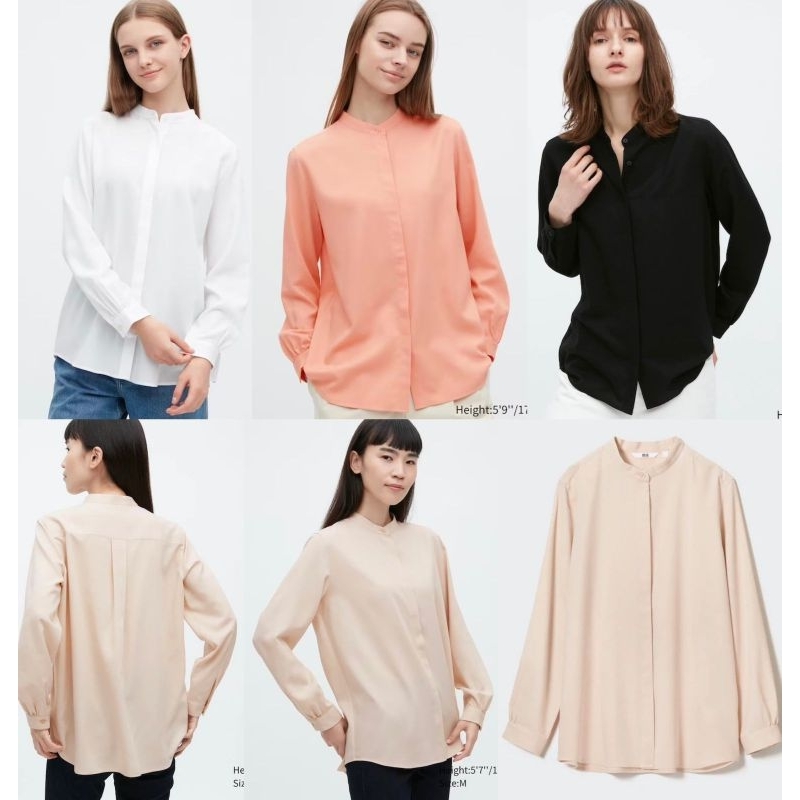 Gu by unq* rayon longsleved blouse