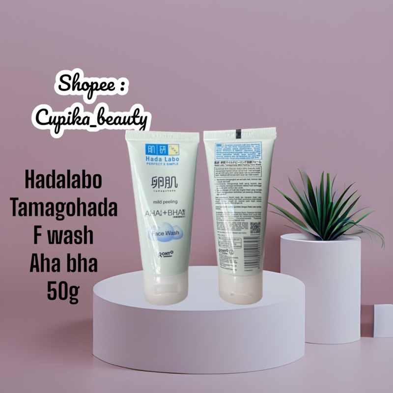 ui.x- 50 ml hada labo tamagohada face wash 50 ml -Hadalabo face wash tamagohada aha bha mild peeling