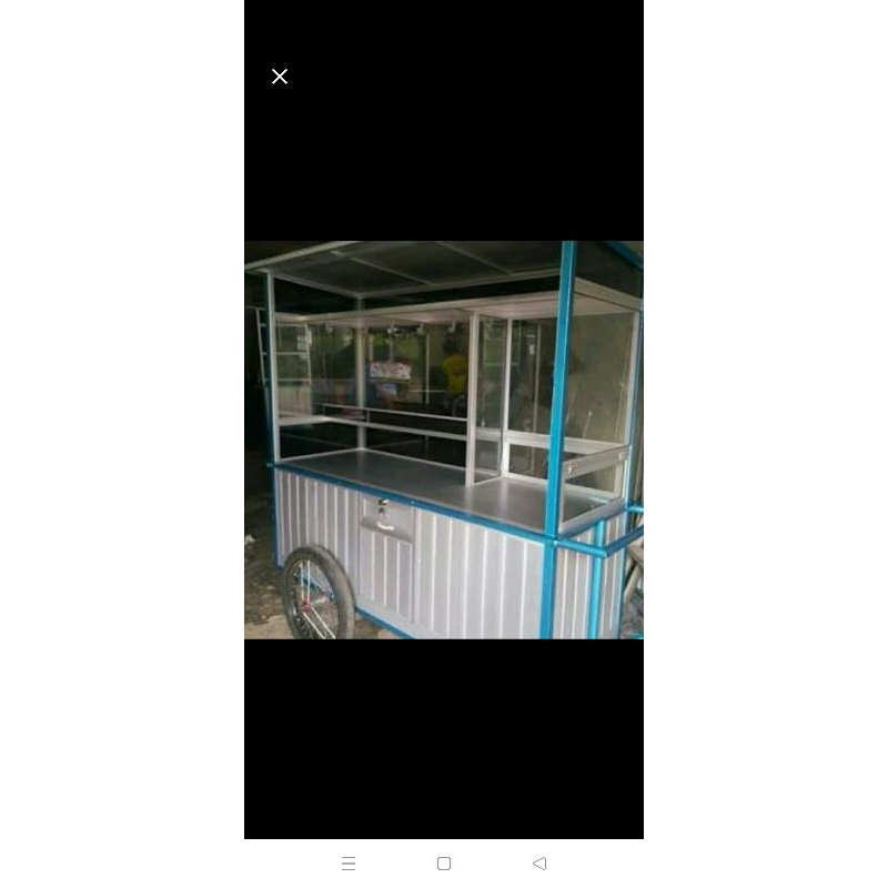 gerobak roti bakar gerobak serba guna gerobak alumunium