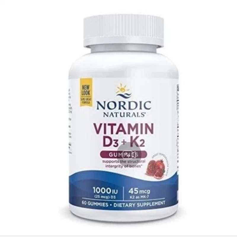 Vitamin D3+K2 Gummies Nordic Naturals