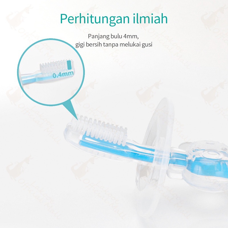 Sikat Gigi bayi anak silicon Oral cleaner baby BPA Free Toothbrush baby 1-3tahun