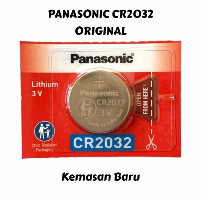 Baterai Panasonic CR2032 CR 2032 Lithium Battery 3V