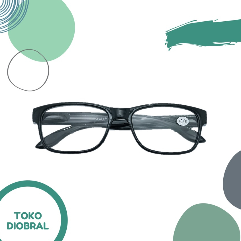 Kacamata Baca Lensa Plus +0.25 sampai +4 ada per