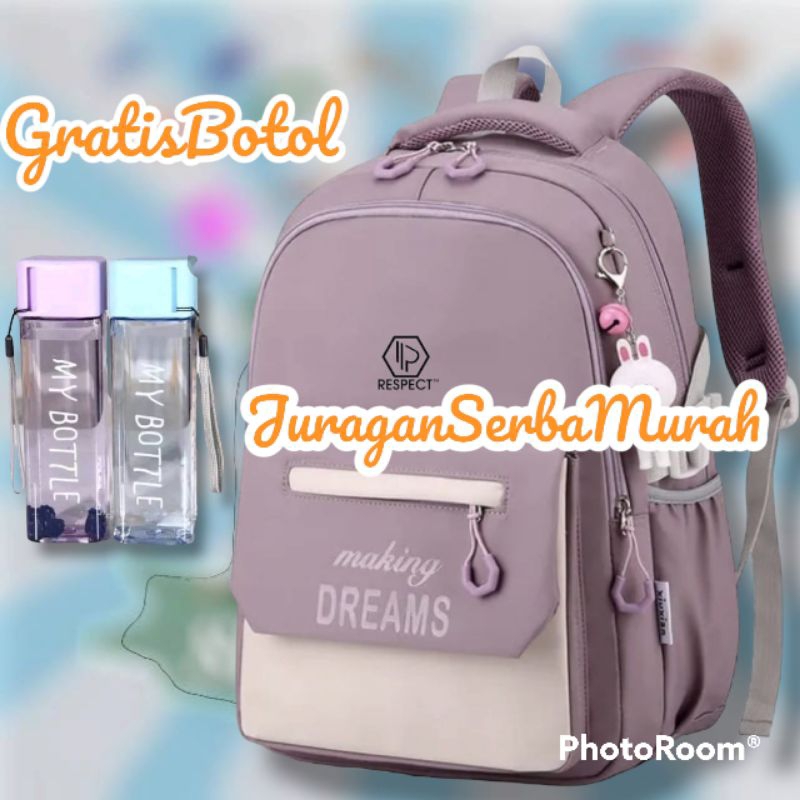 Termurah Tas Ransel Sekolah Perempuan Bacpack Korea SD SMP